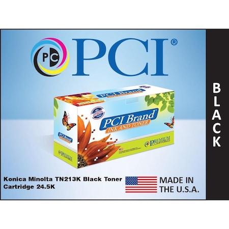 Pci Pci Konica-Minolta Tn-213K A0D7132 C203 C253 24.5K Black Toner TN213KPC